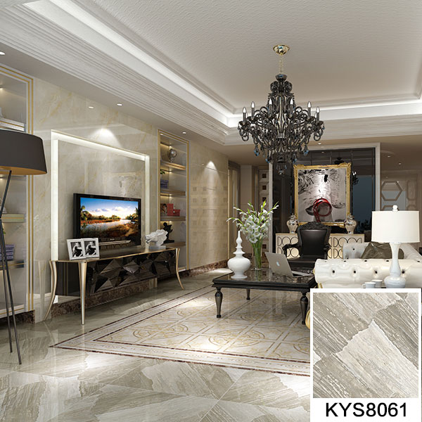 激情AV青青草陶全抛釉瓷砖天堡石KYS8061瓷砖客厅应用效果