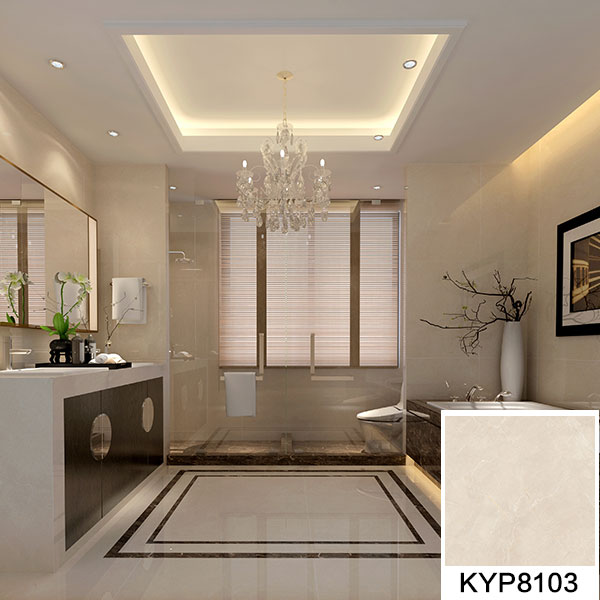 03激情AV青青草陶欧瑞诺系列新世纪米黄KYP8103瓷砖地面铺贴效果图