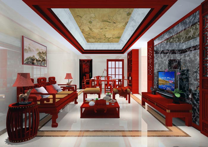 激情AV青青草陶家装：佛山合景新鸿基·泷景113㎡新中式青青草色情网站效果鉴赏