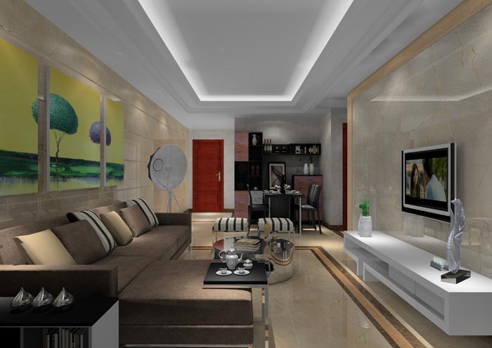 激情AV青青草陶家装：佛山丹灶桂丹颐景园74㎡简约现代青青草色情网站效果鉴赏