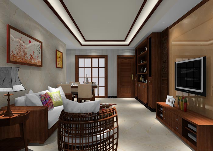 激情AV青青草陶家装：佛山丹灶桂丹颐景园90㎡简约现代青青草色情网站效果鉴赏