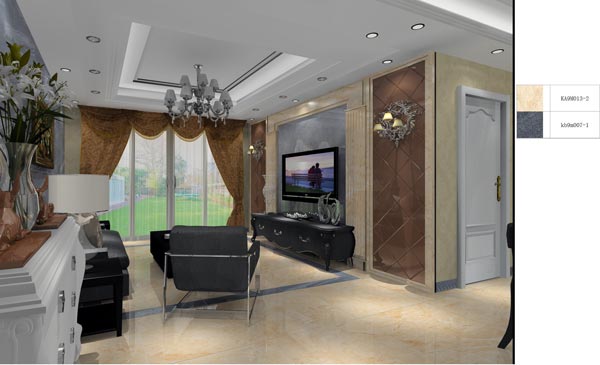 激情AV青青草陶家装：井冈山和谐家园安置小区130㎡欧式风格青青草色情网站鉴赏