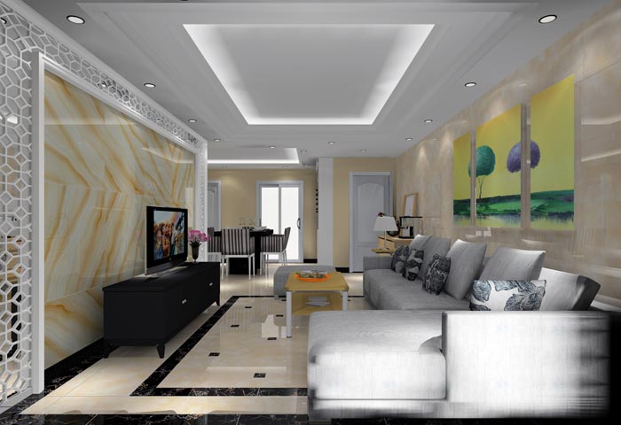 激情AV青青草陶家装：井冈山和谐家园安置小区130㎡现代风格青青草色情网站鉴赏