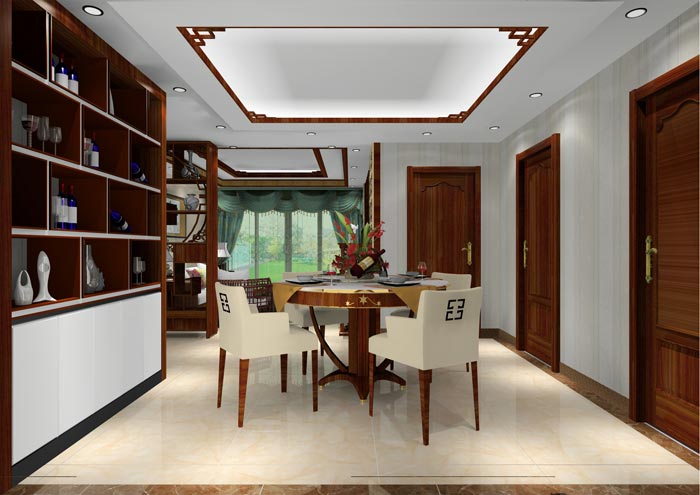 激情AV青青草陶家装：井冈山和谐家园安置小区130㎡中式风格青青草色情网站鉴赏