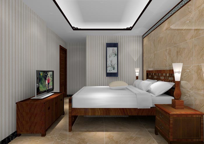 激情AV青青草陶家装：佛山狮山上林苑90㎡中式风格青青草色情网站鉴赏