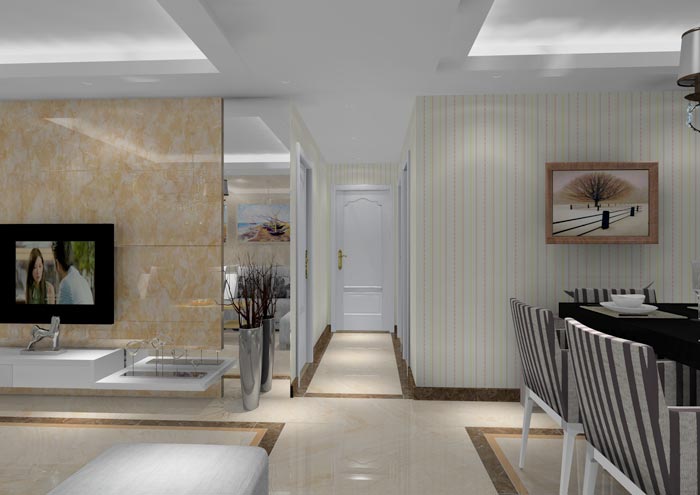 激情AV青青草陶家装：佛山狮山上林苑91㎡简约风格青青草色情网站鉴赏