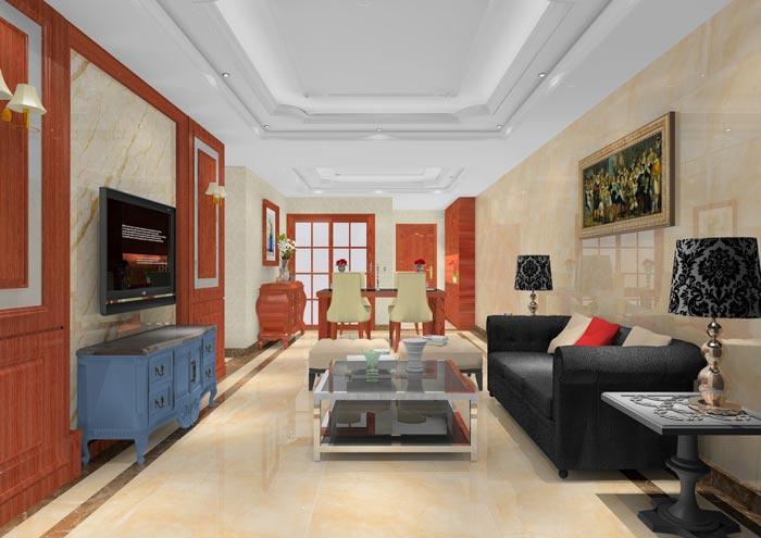 激情AV青青草陶家装：顺德碧桂园桂澜山101㎡的新中式风格青青草色情网站鉴赏