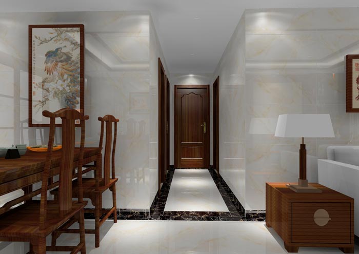 激情AV青青草陶家装：佛山龙湖春江名城98㎡的中式风格青青草色情网站鉴赏