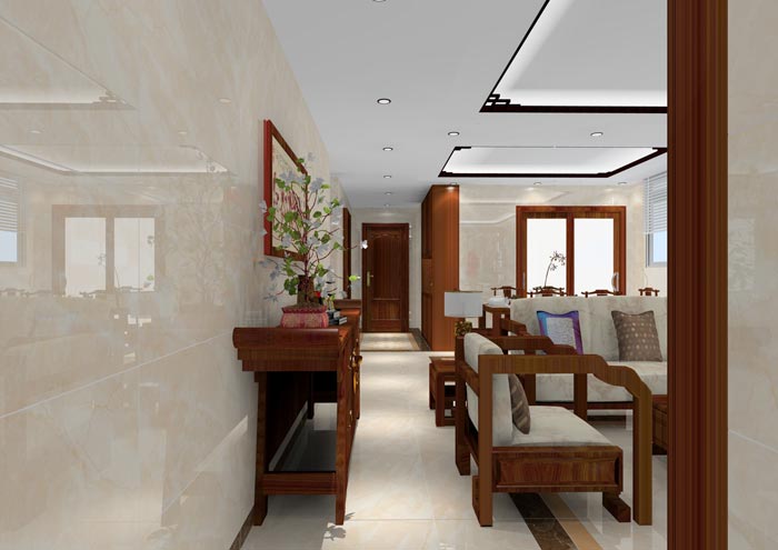 激情AV青青草陶家装：佛山龙湖春江名城120㎡的中式风格青青草色情网站鉴赏