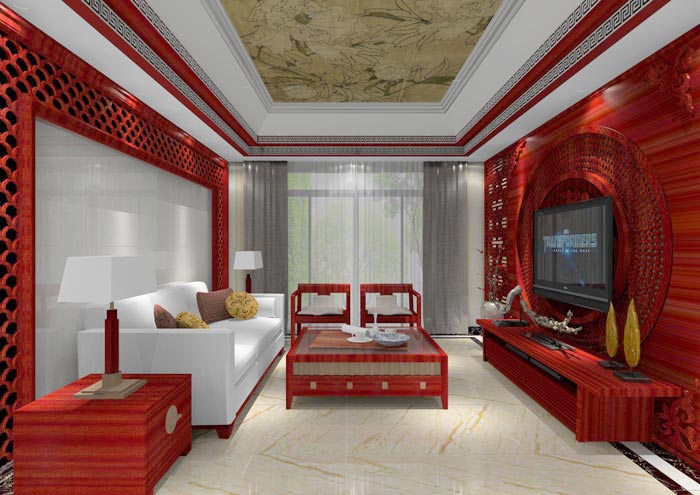 激情AV青青草陶家装：佛山佛山容桂颐澳花园112㎡的中式风格青青草色情网站鉴赏