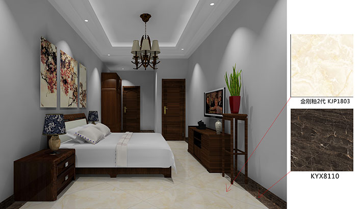 佛山美的花湾城青青草色情网站案例卧室效果图