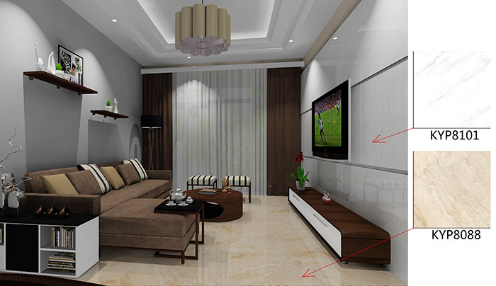 佛山美的花湾城青青草色情网站案例客厅效果图