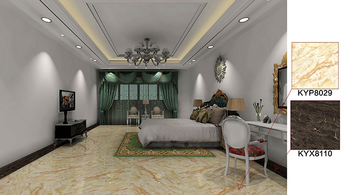 佛山万科·湖岸青青草色情网站案例卧室效果图