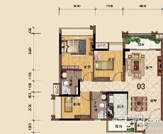 大沥碧桂园·华府4、5座03户型96.31㎡