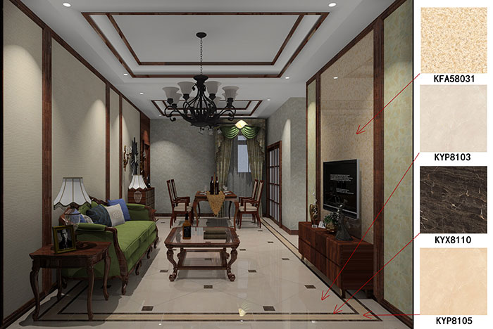 大沥碧桂园·华府青青草色情网站案例客餐厅效果图