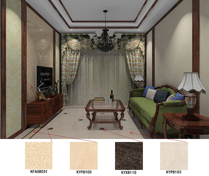 大沥碧桂园·华府青青草色情网站案例客厅效果图